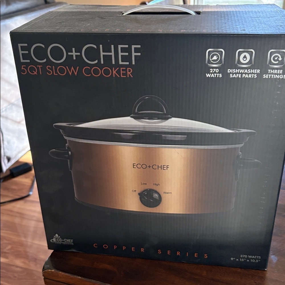Copper Slow Cooker - 5QT